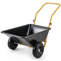 Algopix Similar Product 2 - Goplus DualWheel Wheelbarrow