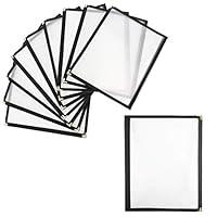 Algopix Similar Product 3 - 10 Pack Yaekoo Double Fold Menu Cover