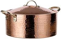 Algopix Similar Product 9 - DEMMEX 12MM Thick Hammered Copper Soup