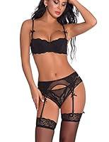 Algopix Similar Product 8 - Women Push Up Embroidery Bras Set Lace