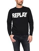 Algopix Similar Product 7 - Replay Bold Logo Mens Sweatshirt