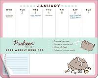 Algopix Similar Product 8 - Pusheen 2024 Weekly Desk Pad Calendar