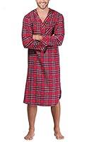 Algopix Similar Product 12 - PajamaGram Mens Sleep Shirt Flannel 