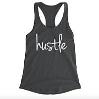 Algopix Similar Product 17 - Hustle Women's Racerback Tank Top