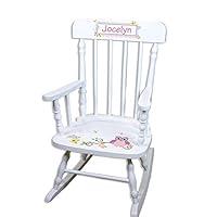 Algopix Similar Product 14 - Childrens Personalized White Pink Owl