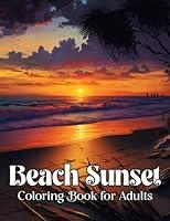 Algopix Similar Product 19 - Beach Sunset Coloring Book for Adults