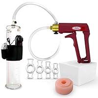 Algopix Similar Product 9 - LeLuv Maxi Red Penis Pump for Men