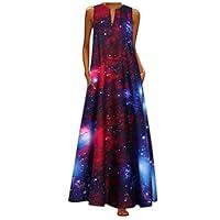 Algopix Similar Product 18 - KYLEON Womens Sleeveless Caftan Maxi