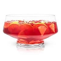 Algopix Similar Product 1 - Viski Footed Glass Punch Bowl Heavy