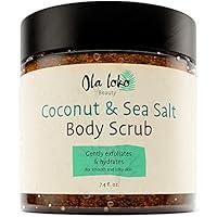 Algopix Similar Product 1 - Coconut and Dead Sea Salt Body Scrub 