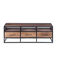 Algopix Similar Product 7 - The Urban port Spacious Acacia Wood Tv