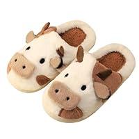 Algopix Similar Product 14 - Gaolinci Cartoon Pig Cotton Slippers