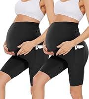 Algopix Similar Product 2 - HIGHDAYS 2 Pack Maternity Shorts with