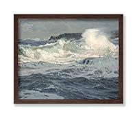 Algopix Similar Product 18 - Monem Art Vintage Ocean Waves Painting