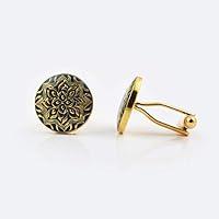 Algopix Similar Product 5 - Mens Cufflinks 22K Gold Plated