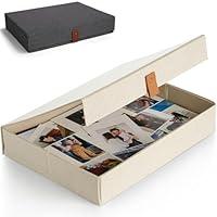 Algopix Similar Product 18 - ZICOTO Decorative Photo Storage Box