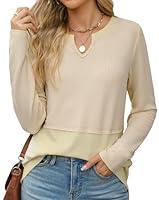 Algopix Similar Product 12 - YZEGGO Long Sleeve Shirts for Womens