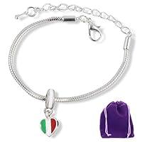 Algopix Similar Product 16 - Italy Flag  Italian Flag Bracelet for
