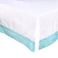 Algopix Similar Product 13 - White Tailored Crib Dust Ruffle with