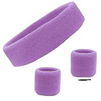 Algopix Similar Product 5 - Kenz Laurenz Sweatband Set Cotton