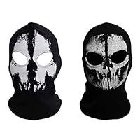 Algopix Similar Product 7 - Unisex Black Balaclava Ghosts Cod Ghost