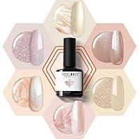 Algopix Similar Product 20 - modelones Gel Nail Polish Set Nude 6