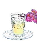 Algopix Similar Product 2 - Crystal Kiddush Cup and Saucer