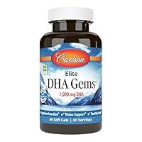 Algopix Similar Product 4 - Carlson  Elite DHA Gems 1000 mg DHA