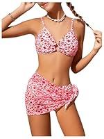 Algopix Similar Product 19 - OYOANGLE Girls 3 Piece Bikini Sets