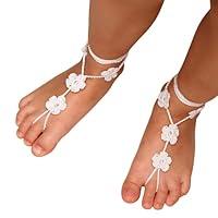 Algopix Similar Product 9 - MCC Hand Crochet Flower Barefoot