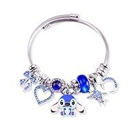 Algopix Similar Product 19 - EclatEdge Cute Stitch Bangle Bracelet