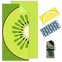 Algopix Similar Product 11 - Vessia Green Kiwi Fruit Large Beach