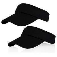 Algopix Similar Product 19 - 2Pack Black Sun Visor for Girls Women