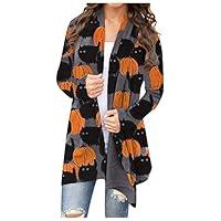 Algopix Similar Product 6 - Womens Halloween Long Sleeve Open