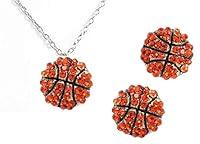 Algopix Similar Product 7 - Kenz Laurenz Basketball Earrings