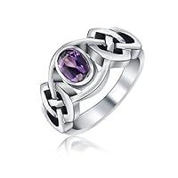 Algopix Similar Product 2 - Amethyst Purple Celtic Trinity Knot