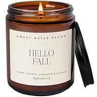 Algopix Similar Product 10 - Sweet Water Decor Hello Fall Soy Candle