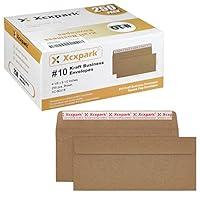 Algopix Similar Product 7 - Xxcxpark 250 PCS 10 Brown Self Seal