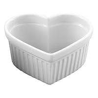 Algopix Similar Product 19 - HIC Porcelain 6 oz Heart Souffle Dish