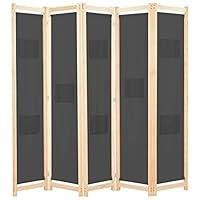 Algopix Similar Product 16 - vidaXL 5Panel Room Divider Gray