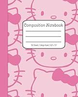 Algopix Similar Product 3 - Pink Kitty Sketch Composition Notebook