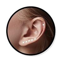 Algopix Similar Product 2 - Tiny Round Dot Disc Stud Earrings in