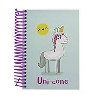 Algopix Similar Product 15 - Unicone Notebook with 200 Colorful