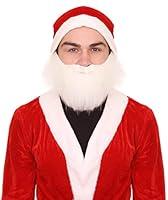 Algopix Similar Product 5 - HPO Santa Claus Beard and Moustache Set