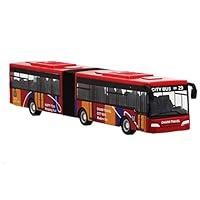 Algopix Similar Product 15 - POENVFPO Alloy Pull Back Bus Toy with