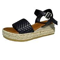 Algopix Similar Product 2 - HunYUN Womens Weaving SlidOn Platform