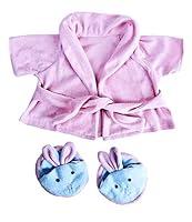 Algopix Similar Product 1 - Pink Bathrobe wBunny Slippers Teddy