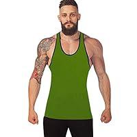 Algopix Similar Product 4 - Mens Gym Tank Tops Workout Muscle Tee
