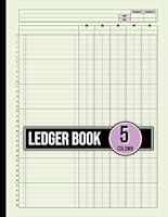 Algopix Similar Product 6 - 5 Column Ledger Book Simple and