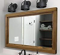 Algopix Similar Product 6 - Farmhouse Framed Wall Mirror 20 Stain